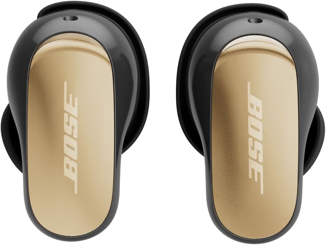 Bose New QuietComfort Ultra Bluetooth Earbuds (2nd Gen), Wireless Noise Cancelling earbuds, Up to 6 hours battery, IPX4 Rating, Immersive Audio, Deep Bass, Desert Gold