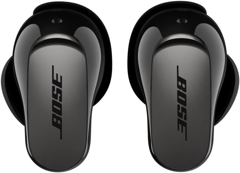 Bose New QuietComfort Ultra Bluetooth Earbuds (2nd Gen), Wireless Noise Cancelling earbuds, Up to 6 hours battery, IPX4 Rating, Immersive Audio, Deep Bass, Black