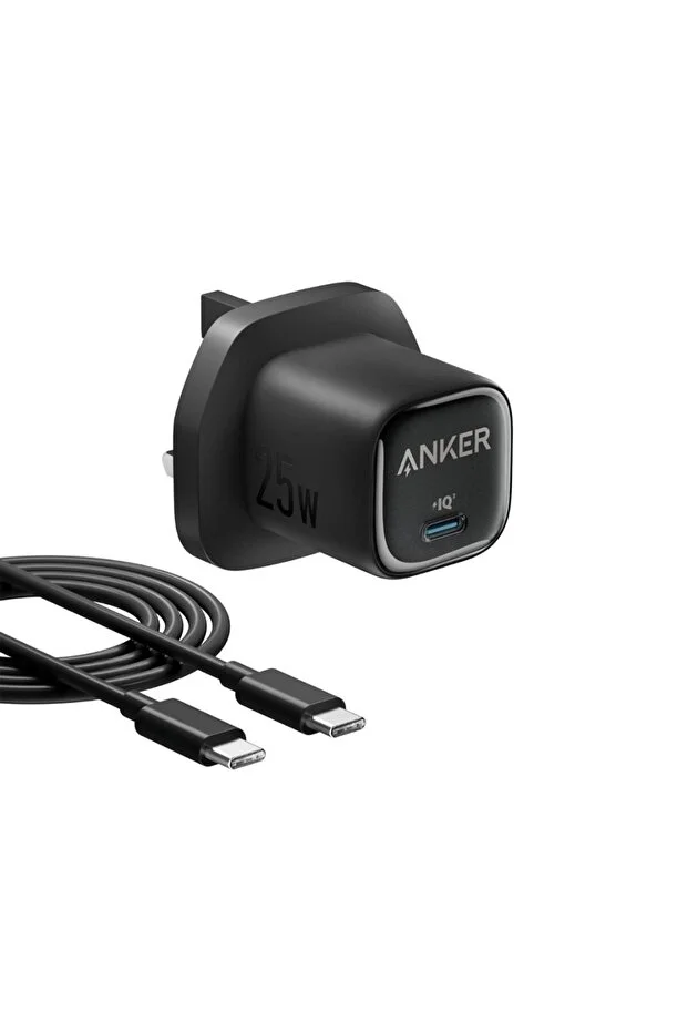 Anker 25W Charger with Type-C to Type-C Cable Compact Wall Adapter for Android, iPhone 15, Tablets