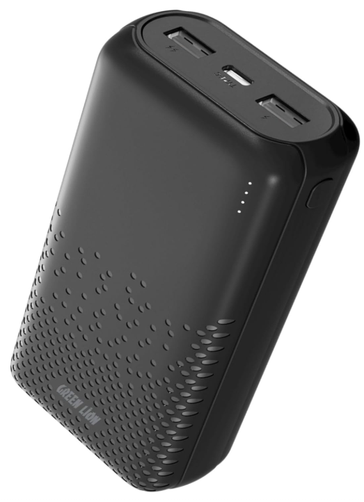 Green Lion Rome Series 20000mAh Power Bank, Fast Charging Portable Charger Battery Pack with USB-C & USB-A Ports, Eco-Friendly Drop Protection for iPhone 17-12, Samsung, Switch & Xiaomi