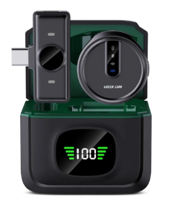 ميكروفون لاسلكي Green Lion Gm -88X - أسود
