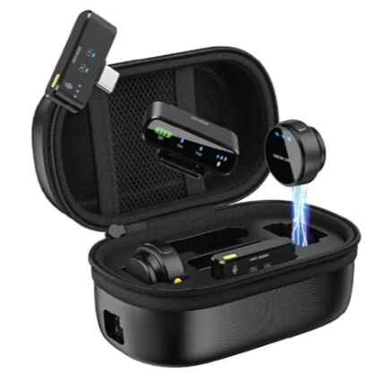 Green Lion GM-85X 3 In 1 Wireless Microphone - Black