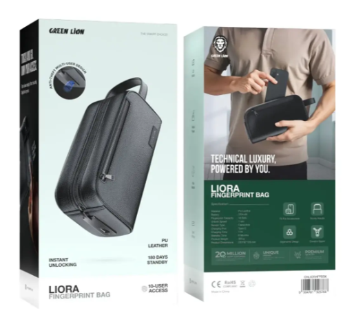 Green Lion Liora Fingerprint Bag - Black