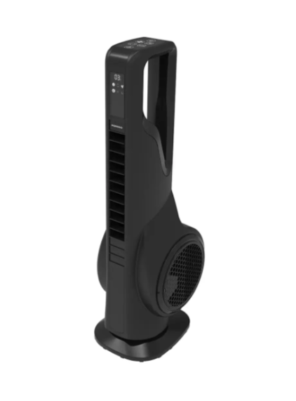 Porodo Lifestyle Coolbreeze 70W مروحة برجية ذكية مع العلاج بالروائح العطرية وتنقية الهواء - أسود