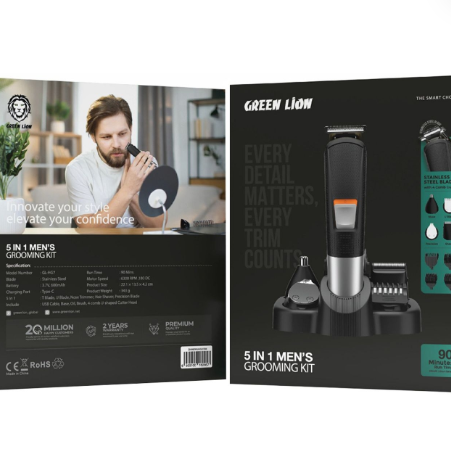 Green Lion - Men Grooming Set - Black