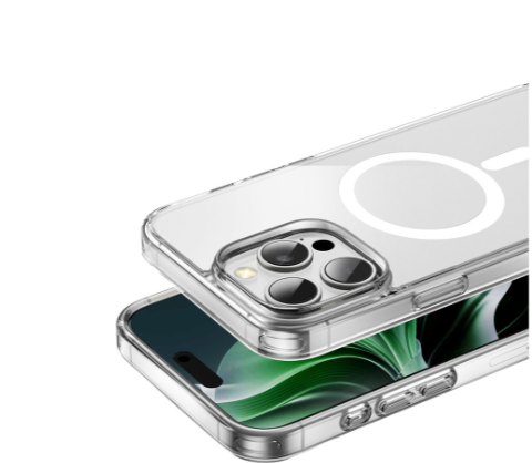 جراب Green Lion MagSafe الشفاف تماماً لسلسلة iPhone 16 - شفاف