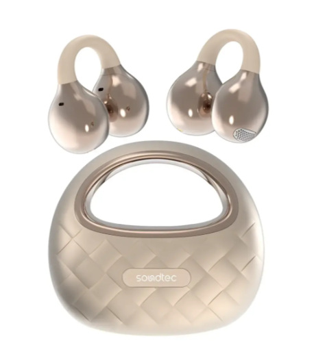 Porodo Soundtec Vogue Open-Ear Clip-on Wireless Earbuds- PINK