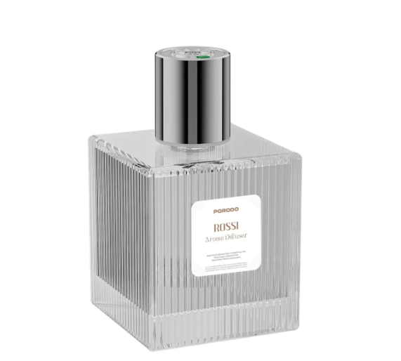 Porodo Rossi Aroma Diffuser، 5 أوضاع رش، مستويات كثافة العطر، سعة خزان 500 مل، واجهة شحن USB - C، سعة بطارية 200 مللي أمبير في الساعة، أبيض | PDLFSTD2BBK