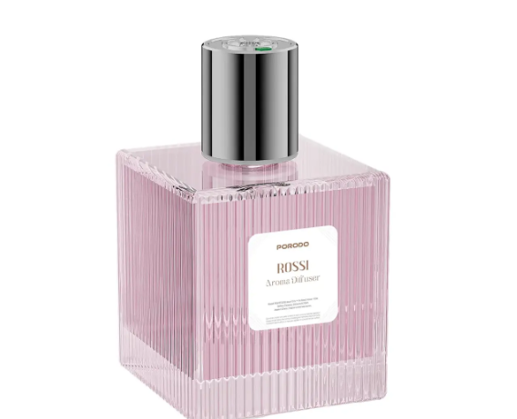 Porodo Rossi Aroma Diffuser، 5 أوضاع رش، مستويات كثافة العطر، سعة خزان 500 مل، واجهة شحن USB - C، سعة بطارية 200 مللي أمبير في الساعة، وردي| PDLFSTD2BBK