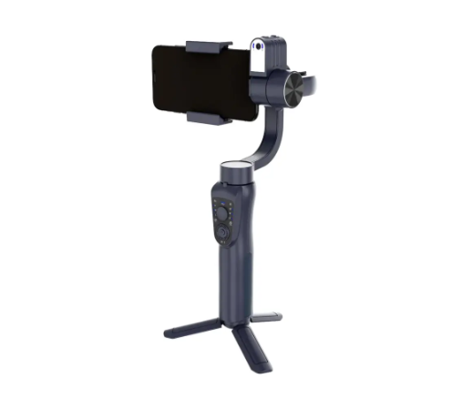 Porodo 3-Axis Ai Tracker & Light Gimbal Stabilizer - Black