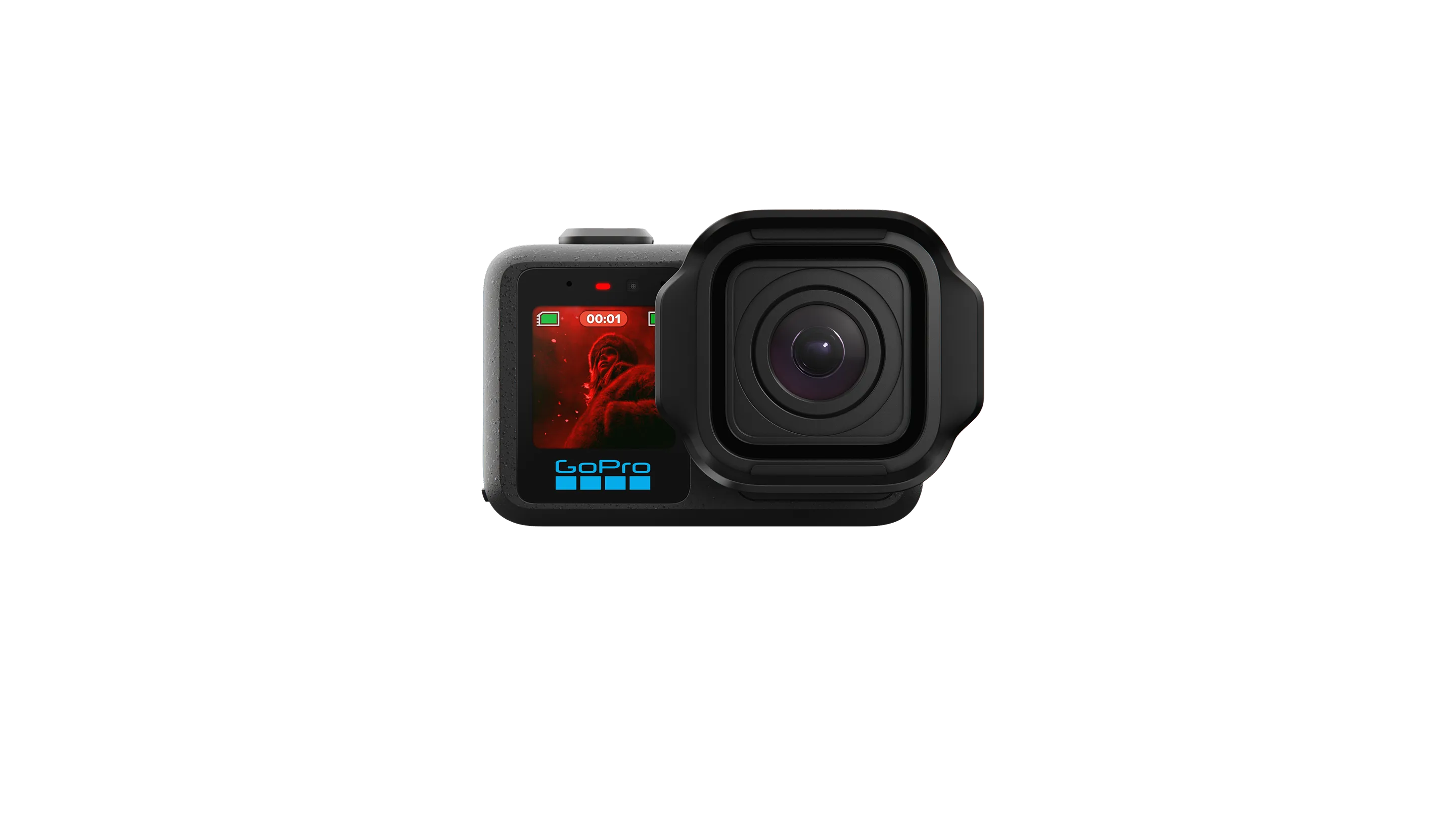 كاميرا GoPro Mission 1 Pro - كاميرا سينمائية صغيرة الحجم مزودة بمستشعر 1 بوصة، وفيديو بتقنية Open Gate بدقة 8K30 و4K120، وبطارية Enduro 2