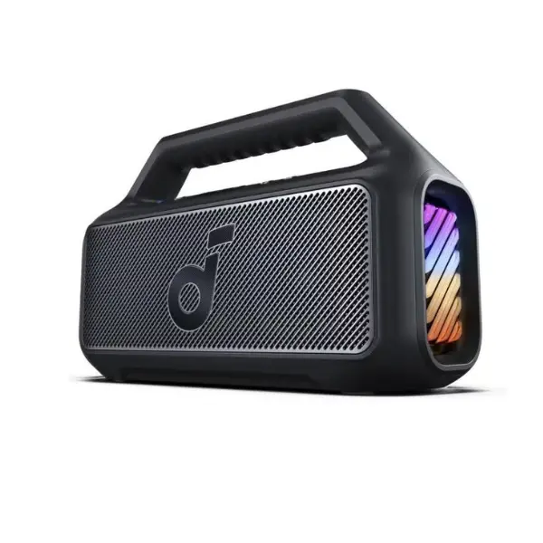 مكبر صوت بلوتوث محمول Soundcore Boom 2 SE من Anker بقوة 30 واط، بتقنية BassUp، مقاوم للماء بمعيار IPX7 وقابل للطفو، ووقت تشغيل يصل إلى 18 ساعة (أسود)