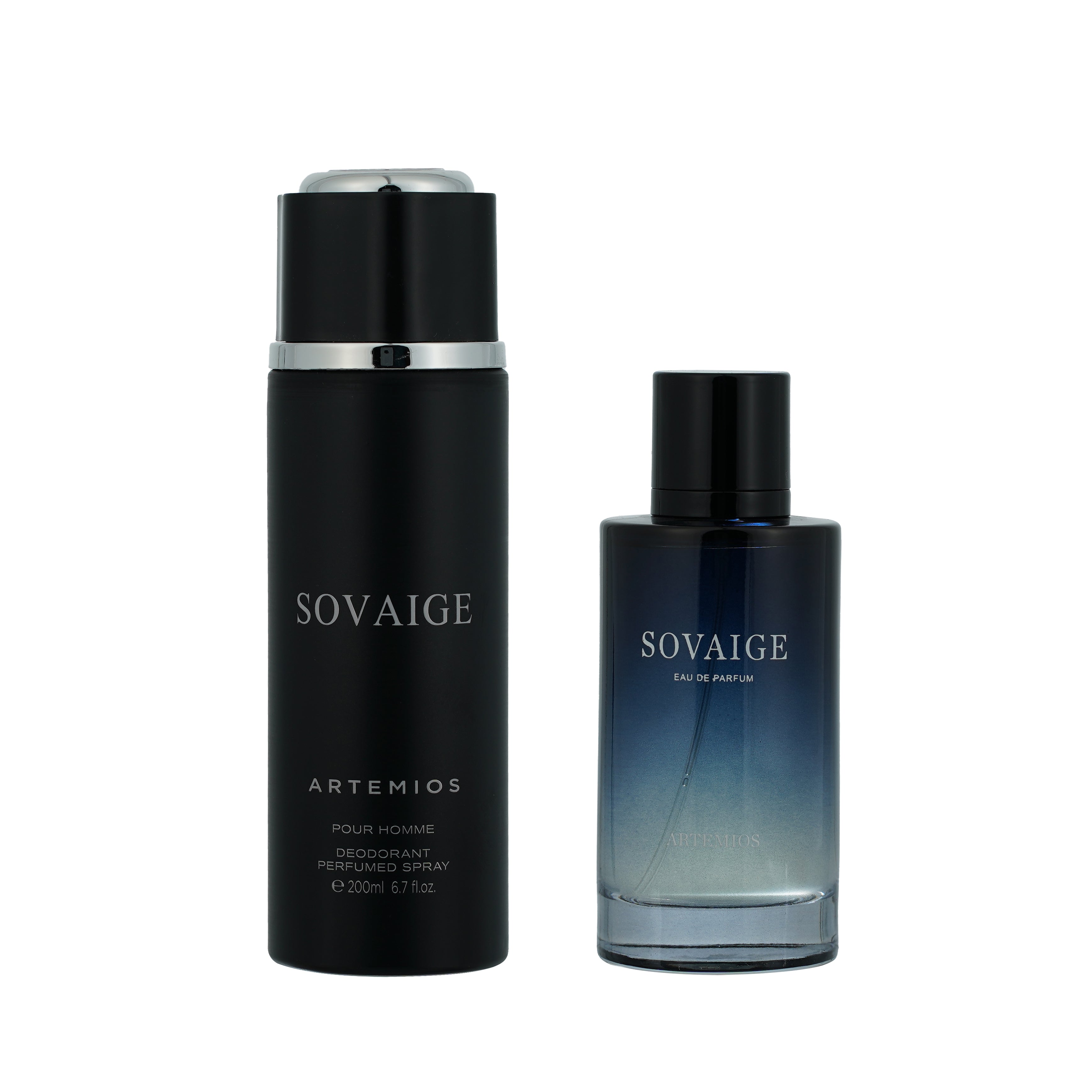 Aalam Al Zaafran Perfumery Artemios Sovaige EDP 100ml + Deodorant 200ml Combo Pack – Amber Fougère for Men