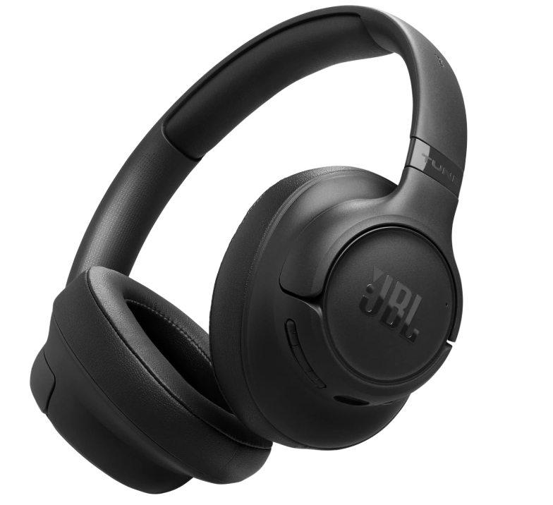 JBL Tune 730BT Wireless Over-Ear Bluetooth Headphones with Pure Bass Sound, 76H Battery Life, Dual Beamforming Mics, Multi-Point Bluetooth 6.0, Foldable & Comfortable – Black (JBLT730BTBLK)