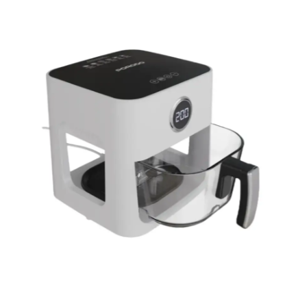 Porodo Lifestyle 5L Glass Pot Air Fryer - White