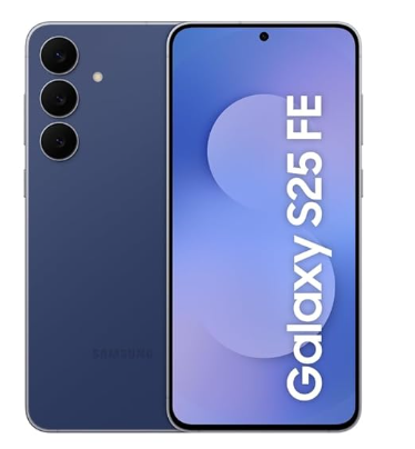 هاتف Samsung Galaxy S25 FE 5G الذكي مع Galaxy AI (كحلي، ذاكرة وصول عشوائي 8 جيجابايت، تخزين 512 جيجابايت)، كاميرا أمامية 12 ميجابكسل، محرك ProVisual، عمر بطارية طويل
