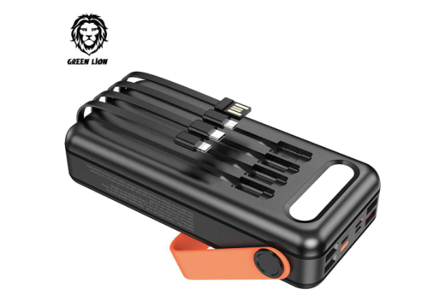 Green Lion Solar Portable Power Bank 30000mAh PD 20W QC3.0 - Black