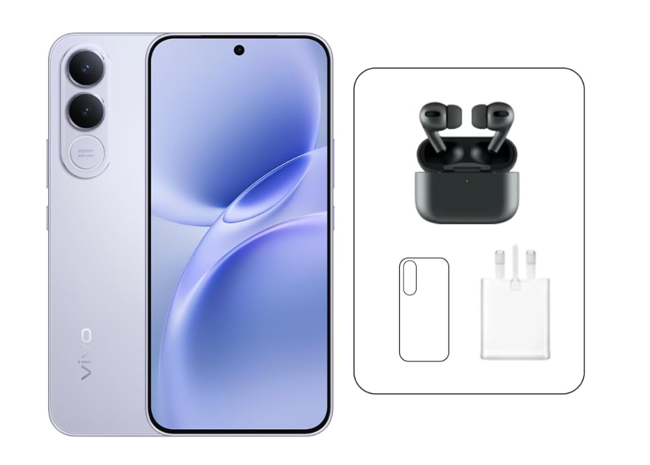 vivo V70 FE 5G (فضي، 8 جيجابايت+ 256 جيجابايت) 120 هرتز AMOLED | كاميرا سيلفي 32 ميجابكسل |7000 مللي أمبير في الساعة | IP69 | سماعات أذن برو، ضمان 24 م، استبدال الشاشة لمدة 455 يومًا – نوع معتمد في الإمارات العربية المتحدة (حصري في أمازون)