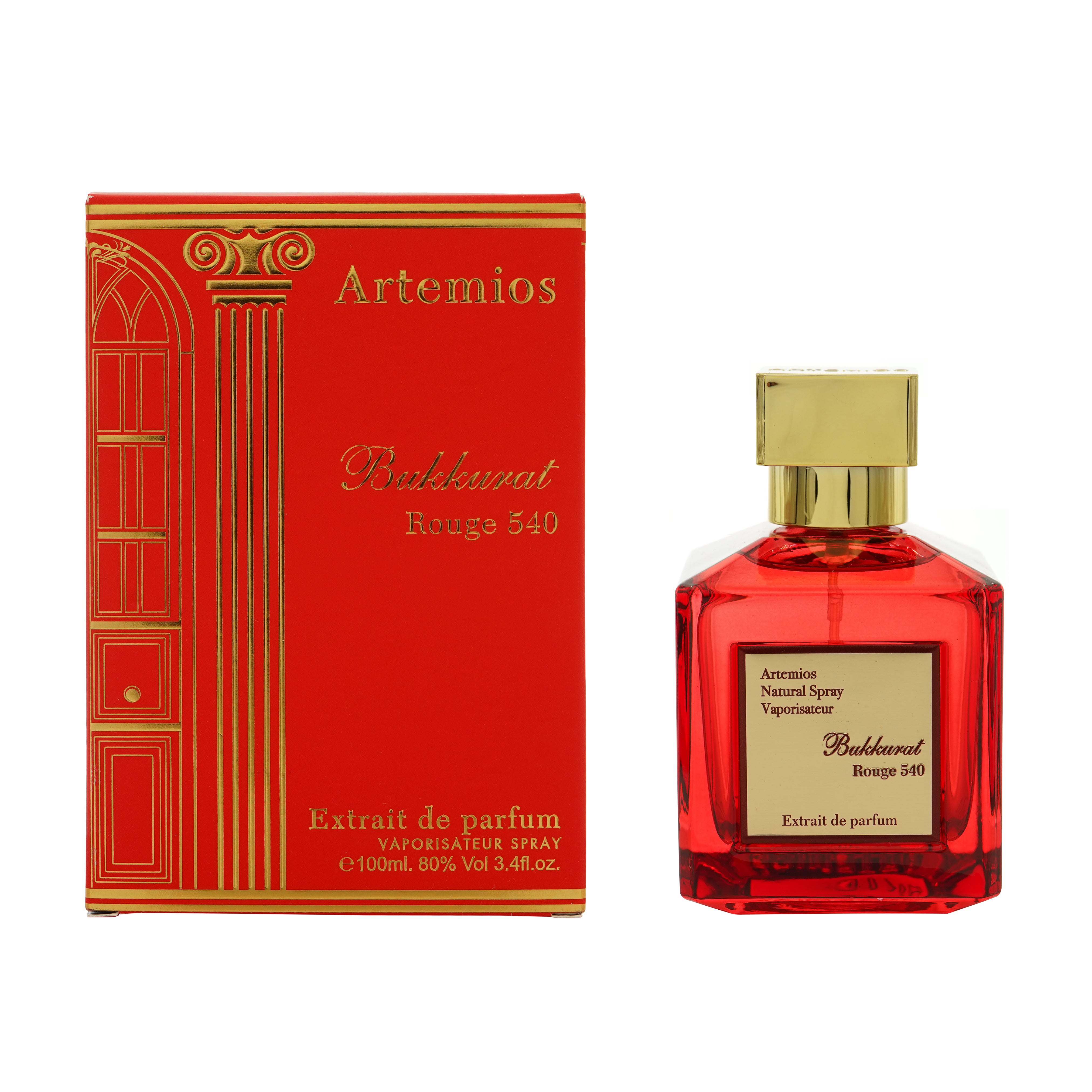 Aalam Al Zaafran Perfumery Artemios Bukkurat Rouge 540 Red Extrait De Parfum 100ml – Amber Floral Unisex Perfume