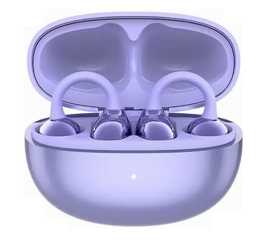 Haino Teko OWS-H9 OpenDots Hi-Res Bluetooth Earphones with Crystal-clear sound Multi Functional Touch Control (Purple)