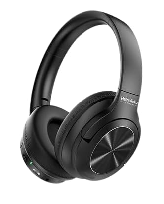 HainoTeko ANC 13 Max Bluetooth Wireless Headphones Active Noise Cancellation, Hi-Res Audio, 60H Playtime, Comfortable Ear Cups, Foldable Design, Travel-Friendly, Black