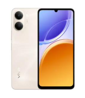 هاتف ذكي Vivo Y21 5G بسعة 256 جيجابايت وذاكرة 4 جيجابايت رام، باللون الذهبي شروق الشمس وشريحتي SIM