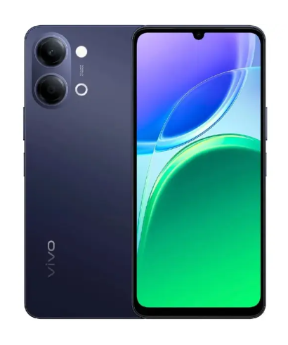 هاتف ذكي Vivo Y05 4G بسعة 64 جيجابايت وذاكرة 4 جيجابايت رام، باللون الأسود Voyage، شريحتي اتصال
