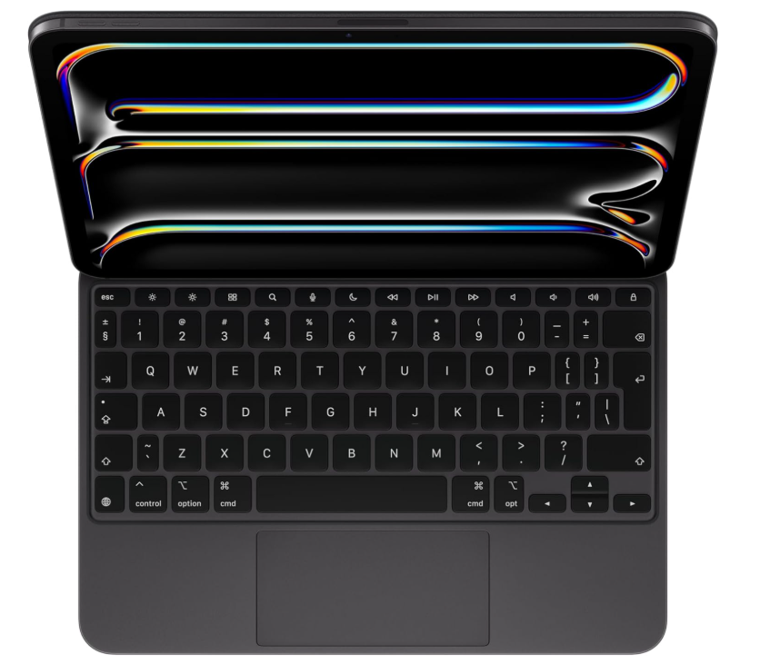 Apple Magic Keyboard for iPad Pro 11‑inch (M4) - اللغة الإنجليزية العالمية - أسود