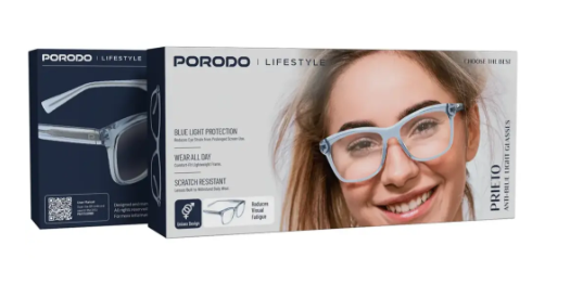 Porodo Lifestyle Prieto Anti-Blue Light Glasses - Blue