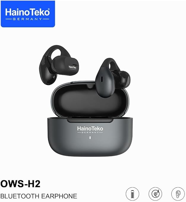 Haino Teko Germany True Wireless Earphone With Super Clear Mic and High Bass Sound Quality (Black)