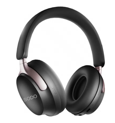 سماعة رأس SD -1103 لاسلكية ستيريو فوق الأذن مع ميكروفون أسود