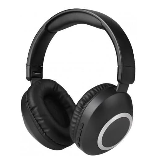 سماعة رأس لاسلكية - SD1104 - بلوتوث V5.3 مع ميكروفون خارجي - سماعات رأس ستريو عالية الدقة تدعم تقنية HiFi بطاقة SD - فوق الأذن - لون (أسود)