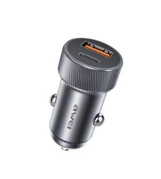 شاحن سيارة Awei C -857 33W USB - C/USB - A أسود