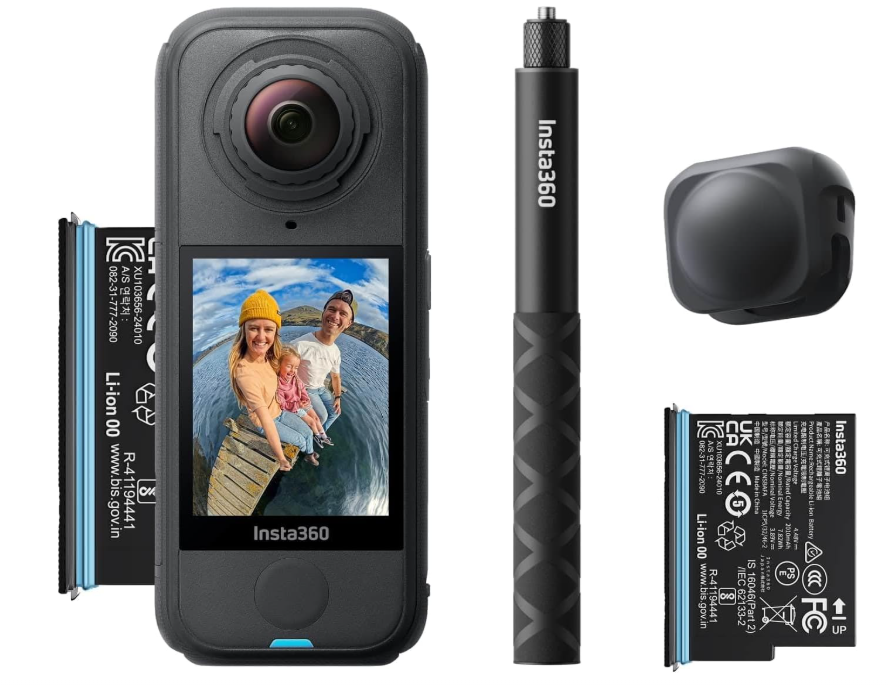 حزمة Insta360 X4 Air Starter | أخف كاميرا حركة 8K 360 للمغامرات الملحمية | للسفر والرياضة ومدونات الفيديو | مقاطع فيديو سلسة ومستقرة وسهلة التحرير في أي وقت وفي أي مكان