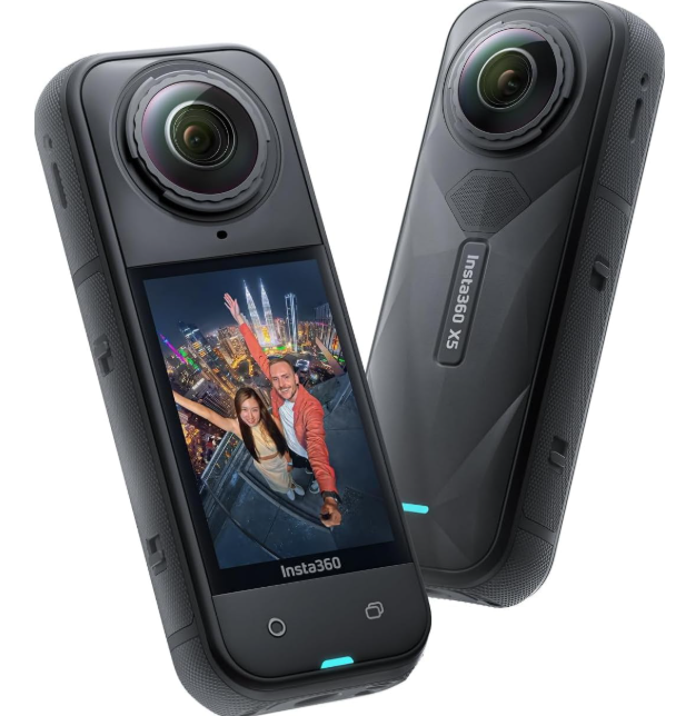 Insta360 X5 - كاميرا حركة مقاومة للماء 8K 360 درجة، إضاءة منخفضة رائدة، تأثير عصا سيلفي غير مرئية، عدسة متينة وقابلة للاستبدال، بطارية 3 ساعات، تصميم رقاقة الذكاء الاصطناعي الثلاثية، إصدار الإمارات العربية المتحدة