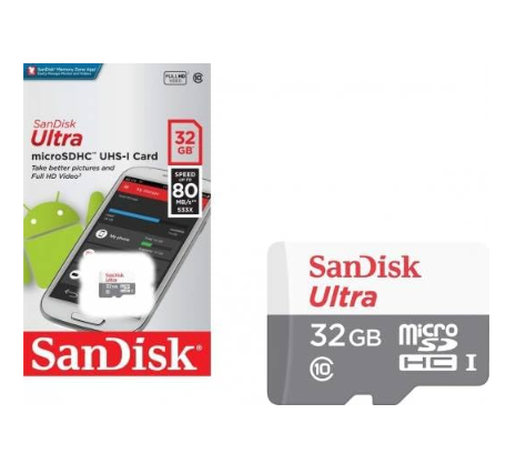 SanDisk Ultra 32GB microSD Card UHS‑I Class 10 100MB/s MicroSDHC Memory Card for Smartphone, Tablet & Camera