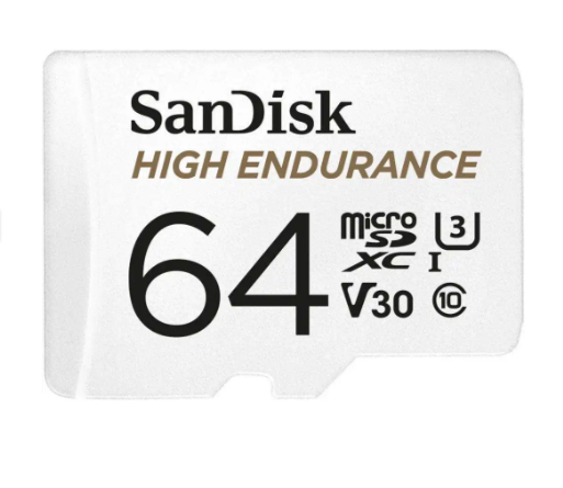 SanDisk 64GB High Endurance microSDHC Card (SDSQQNR-064G-GN6IA)