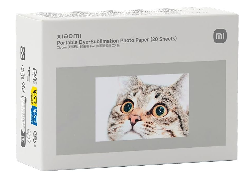 Xiaomi Portable Dye-Sublimation Photo Paper (20 Sheets)