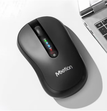 Wireless 2.4G&Blueetooth Dual-Mode Mouse BTM185R 2.4G Wireless Dual Bluetooth 5.1 Silent Click Design Ergonomic Grip Design Long-lasting Battery Life Modes (Rechargeable)