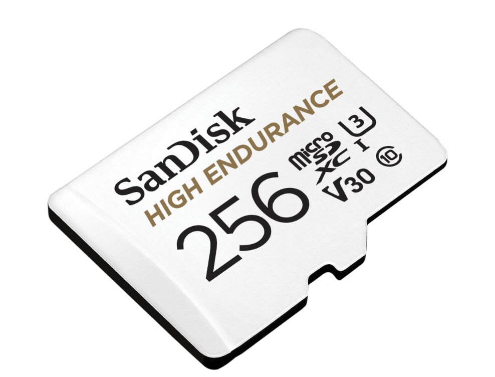 Sandisk 256gb high endurance video microsdxc card with adapter for dash cam and home monitoring systems - c10, u3, v30, 4k uhd, micro sd sdsqqnr-256g-gn6ia