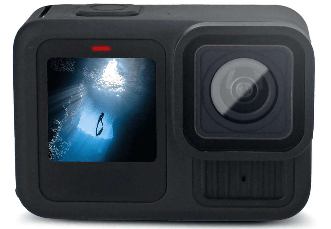 GoPro HERO13 (Hero 13) أسود - كاميرا حركة مقاومة للماء مع 5.3K، صور 27 ميجابكسل، بث مباشر، كاميرا ويب، استقرار + بطاقة 128 جيجابايت، قارئ بطاقات، مجموعة ملحقات 50 قطعة - حزمة