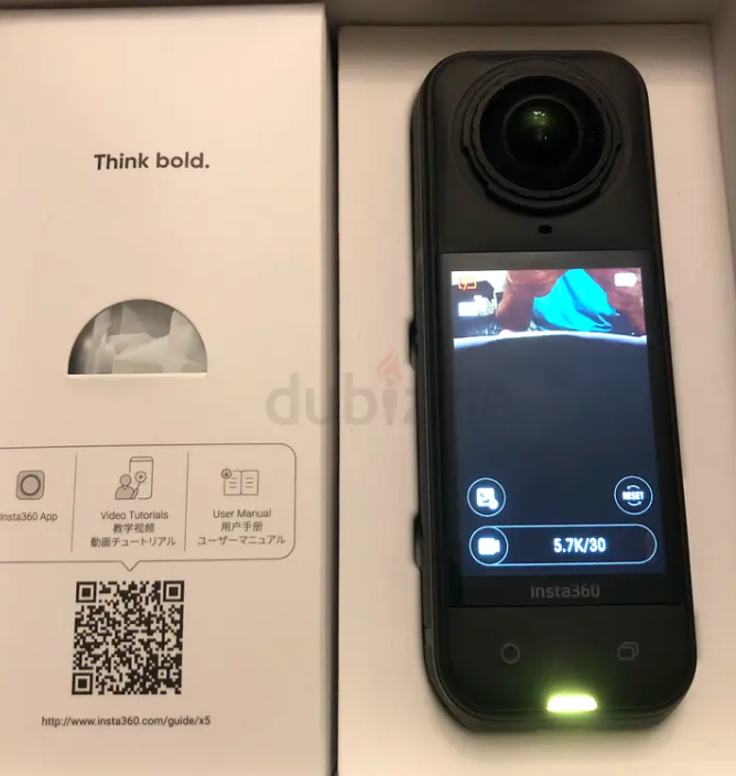 Insta360 X5 - كاميرا حركة مقاومة للماء 8K 360 درجة،