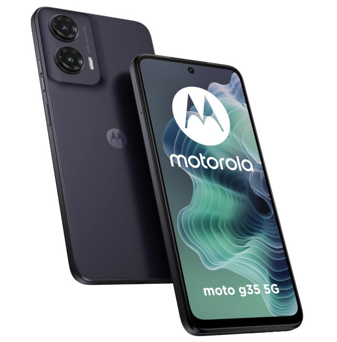 Motorola Moto G35 DUAL-SIM 256GB ROM + 8GB RAM (GSM Only|No CDMA) Factory Unlocked 5G Smartphone (Midnight Black) - International Version