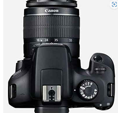 طقم كاميرا كانون EOS 4000D SLR مع عدسة EF - S مقاس 18-55 مم III