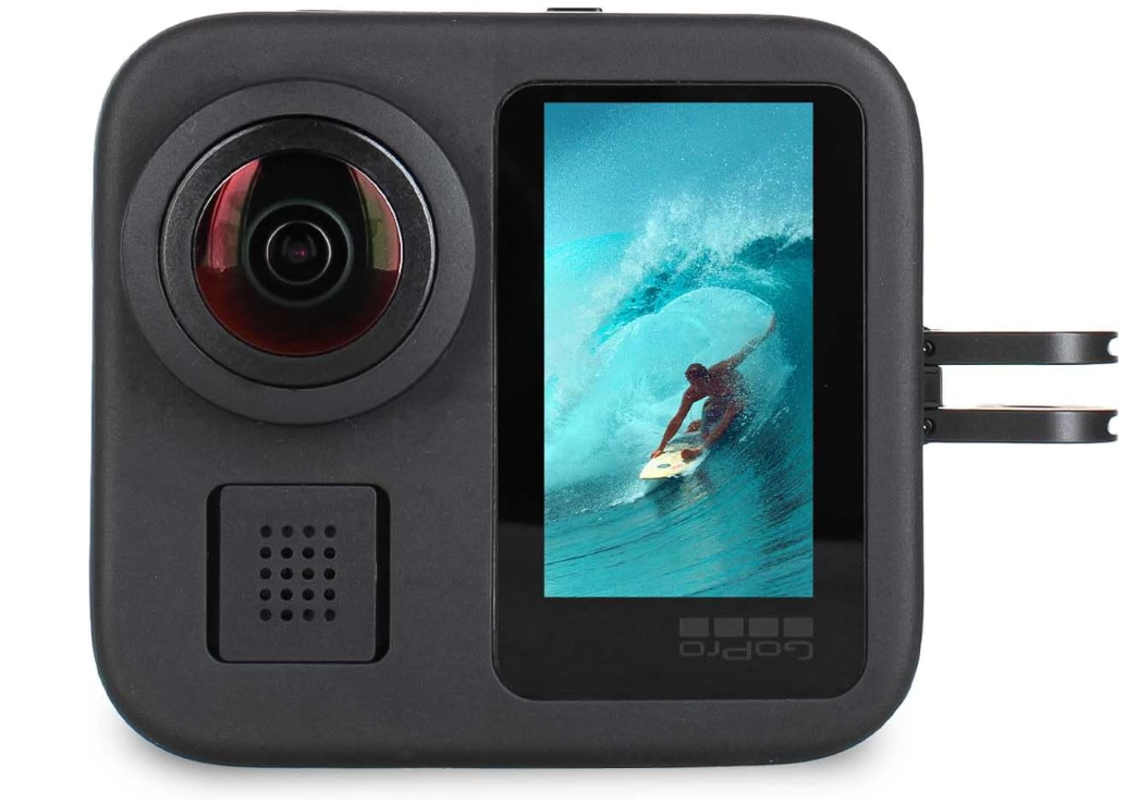 كاميرا GoPro MAX 360 (2025) عالية الدقة للفيديو مقاومة للماء - مع مجموعة ملحقات 50 قطعة | فيديو كروي ثنائي العدسة 5.6K، تدوين فيديو لنظام التركيب 1/4-20 وإنشاء محتوى الواقع الافتراضي