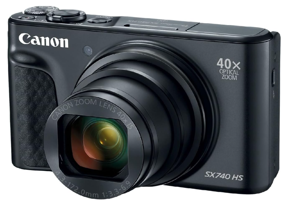 كاميرا Canon PowerShot SX740 HS الرقمية (أسود)