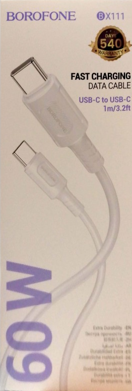 كابل بيانات BOROFONE Bx111 من USB C إلى USB C