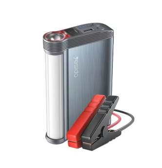 Yesido YP36 Car Jump Starter Power Bank 12000mAh – Portable Battery Charger for Gas & Diesel Cars – LED Emergency Light – Type-C