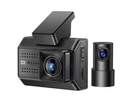 KM15 Dual Dash Camera – 4K Ultra HD Front & Rear Car DVR, Wide-Angle Driving Recorder with Night Vision, Loop Recording