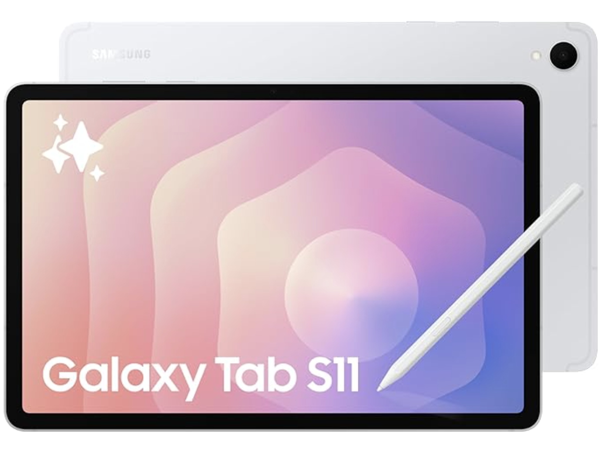 Samsung Galaxy Tab S11 AI Tablet 5G – ذاكرة وصول عشوائي 12 جيجابايت 256 جيجابايت فضي
